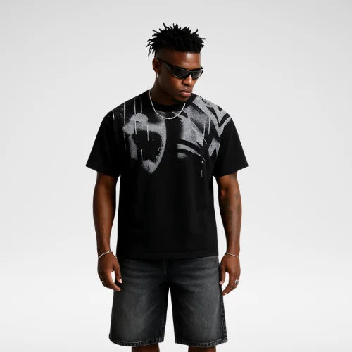 Camiseta Cypreste Oversized Gothic Preta