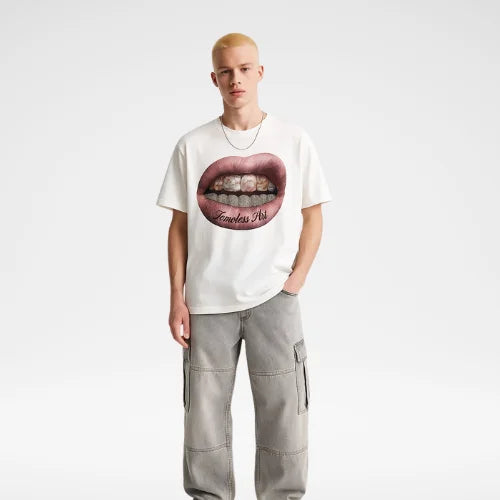 Camiseta Cypreste Cravejada Branca