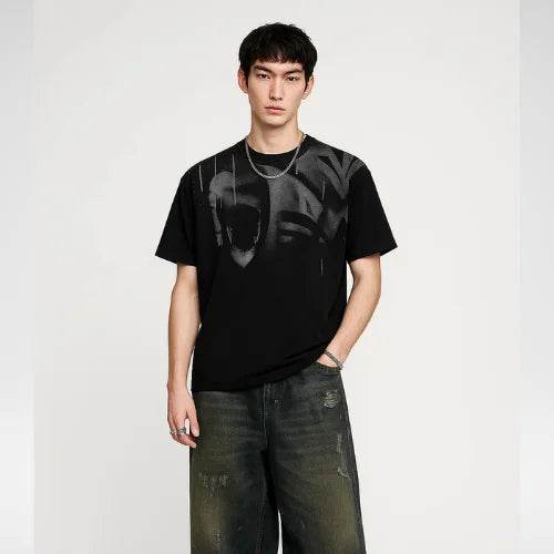 Camiseta Cypreste Oversized Gothic Preta