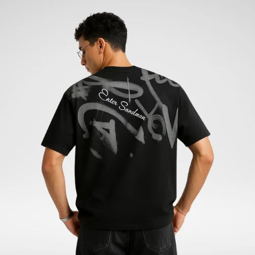 Camiseta Cypreste Oversized Gothic Preta